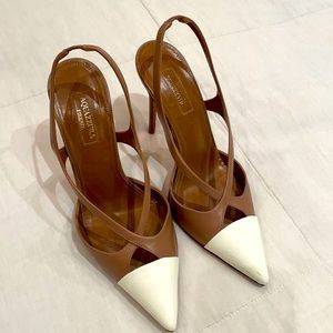 Aquazurra White Patent Tip Point Heels - Size 37